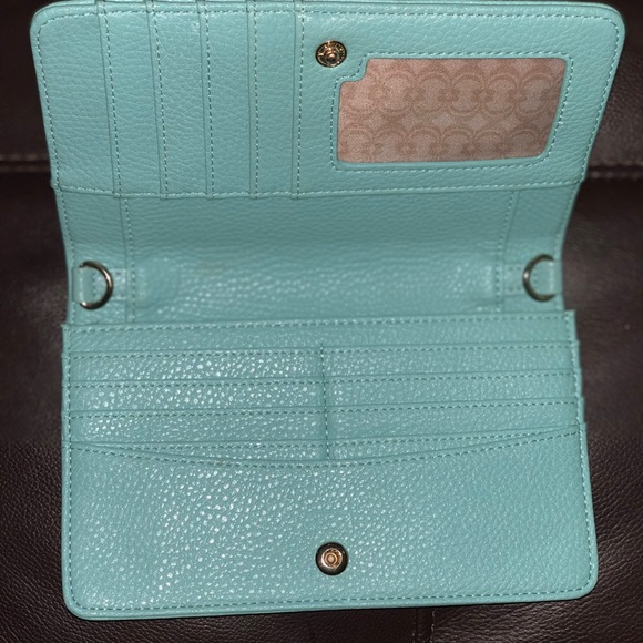 Charming Charlie turquoise handbag - Picture 5 of 7